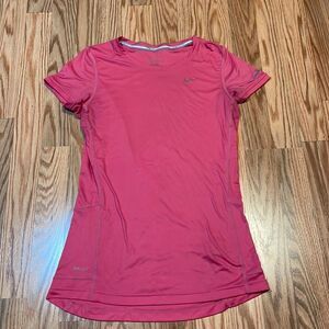 Pink Nike Dri-Fit Short Sleeve Shirt